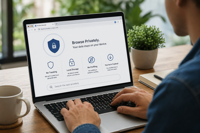 Local Privacy Browser Architecture Image