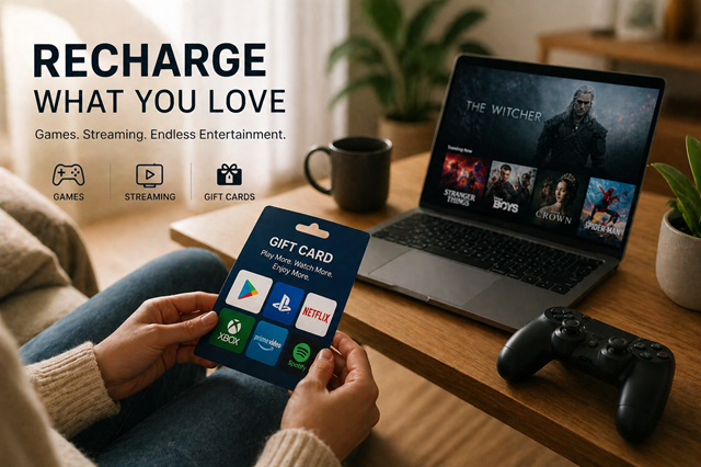 The Easy Way to Recharge Games and Streaming Services with Gift Cards Image